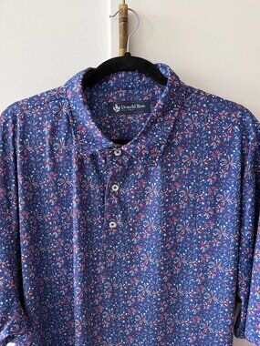 Donald Ross Fireworks Golf Polo XXL
